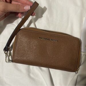 Michael Kors Brown Wristlet